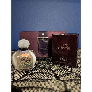 Dior Pure Poison 1.7oz 50mL 2004 FIRST YEAR Batch 4D01 White Cap Purple Atomizer